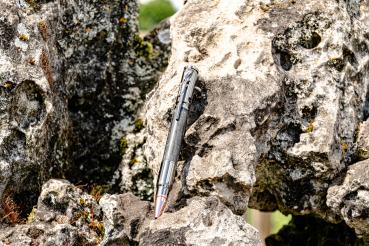 Action Bolt Kugelschreiber, Gun-Metall, Mooreiche