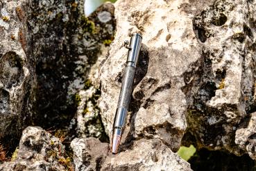 Action Bolt Kugelschreiber, Gun-Metall, Mooreiche