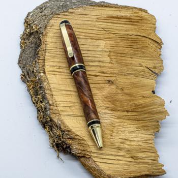 Cigar Twist Pen Gold 24ct vergoldet