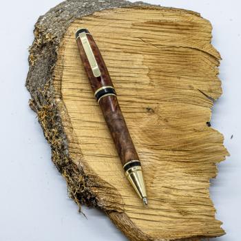 Cigar Twist Pen Gold 24ct vergoldet