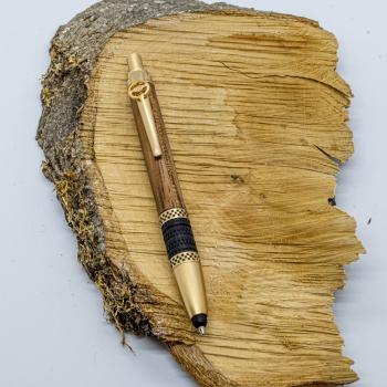 Click Touch Pen Racing Car Satin Gold