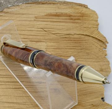 Cigar Twist Pen Gold 24ct vergoldet