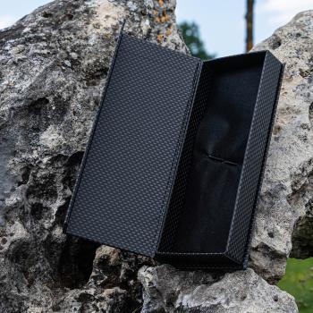 Etui-Geschenkbox Carbon-Optik bis zwei Stifte