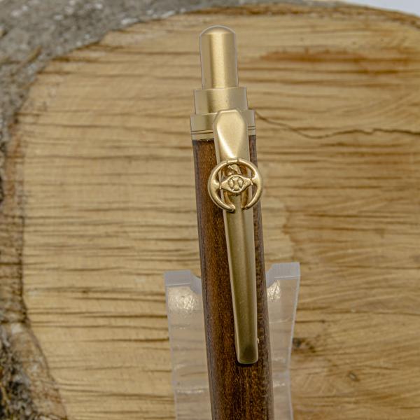 Click Touch Pen Racing Car Satin Gold
